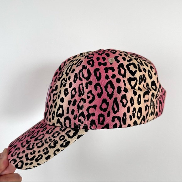 Urban Outfitters Coney Island Picnic NYC pink Cheetah Dad Hat baseball cap - Picture 6 of 10